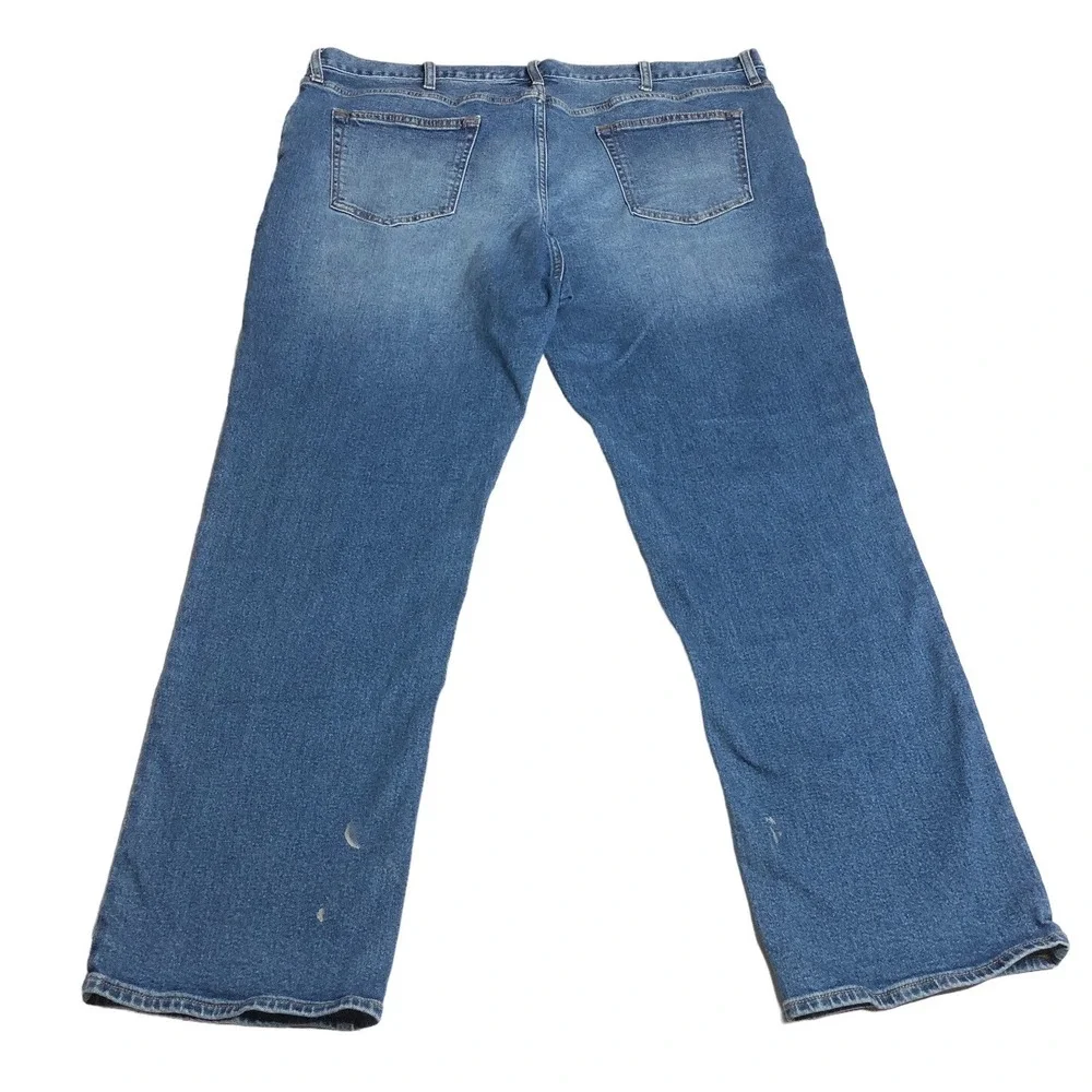 Old Navy Built In Flex Jeans Mens 42x32 Straight Leg Blue Medium Wash Workwear